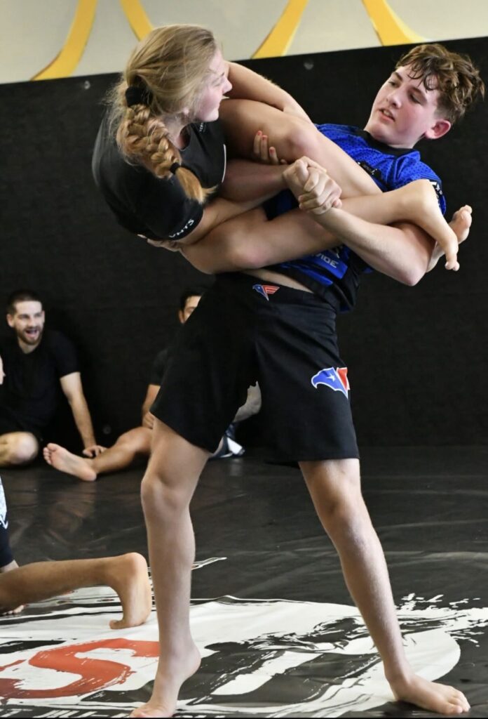 Cadence & Keegan Glann, our Furious Stylez coaches, training at Kyle Short Jiu Jitsu in Haltom City, Texas, as part of their schedule to stay ready for competition in 2026